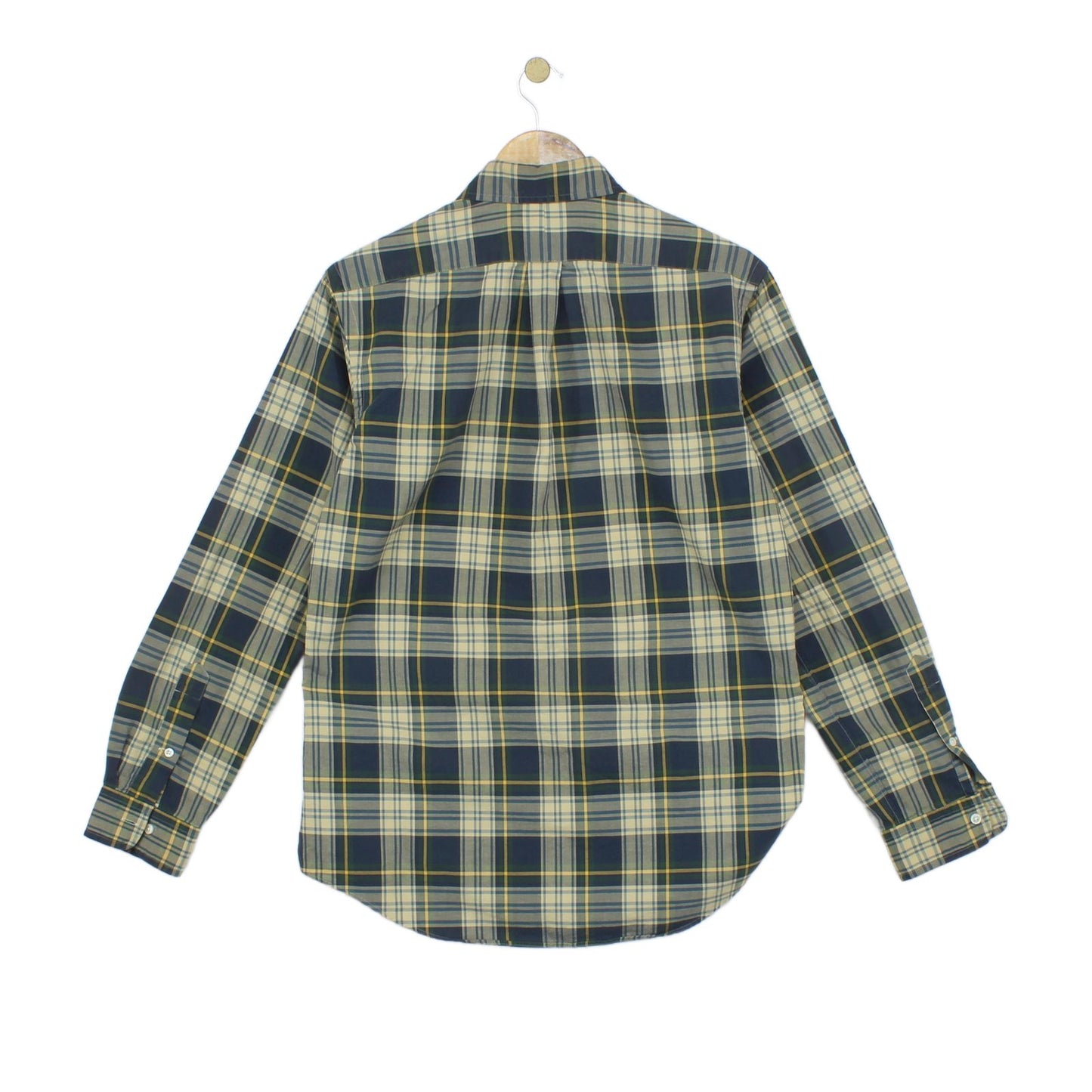 Mens Plaid Shirt Custom Fit Long Sleeve