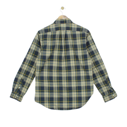 Mens Plaid Shirt Custom Fit Long Sleeve