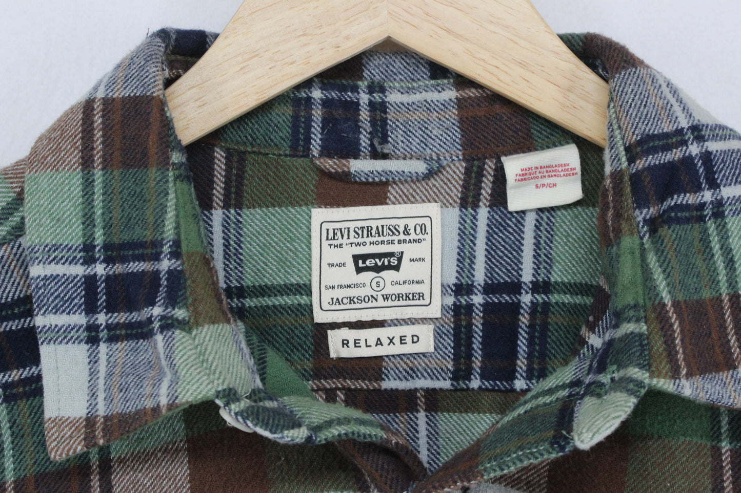 Mens Flannel Shirt Long Sleeve Relaxed Check