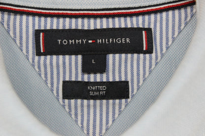 Mens Knitted Shirt Stretch Slim Fit Classic