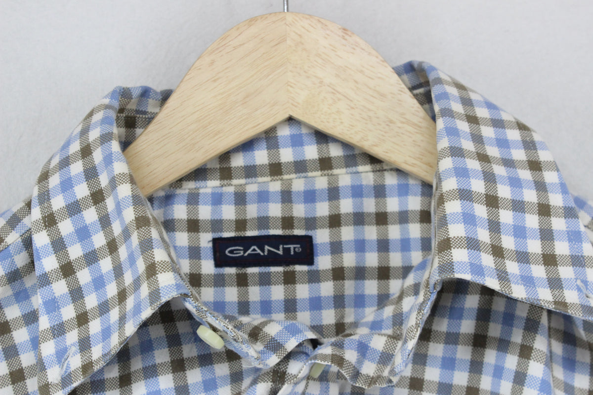 Mens Check Shirt Pattern Button Down Long Sleeve