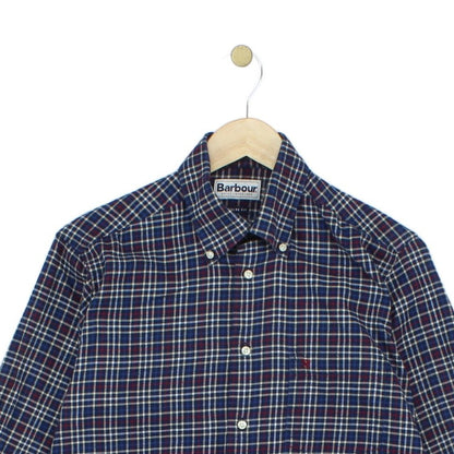Mens Plaid Shirt Button Up Long Sleeve