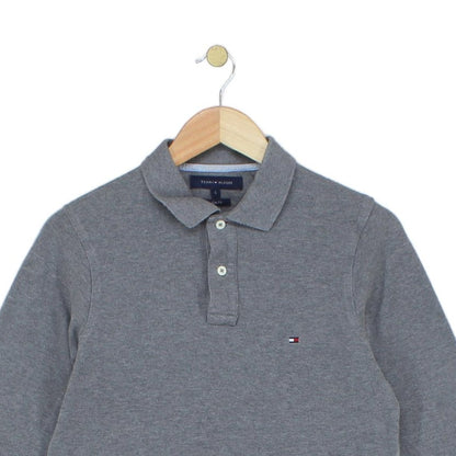 Mens Polo Shirt Slim Fit Long Sleeve Classic
