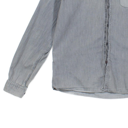 Mens Shirt Slim Fit Long Sleeve Pocket