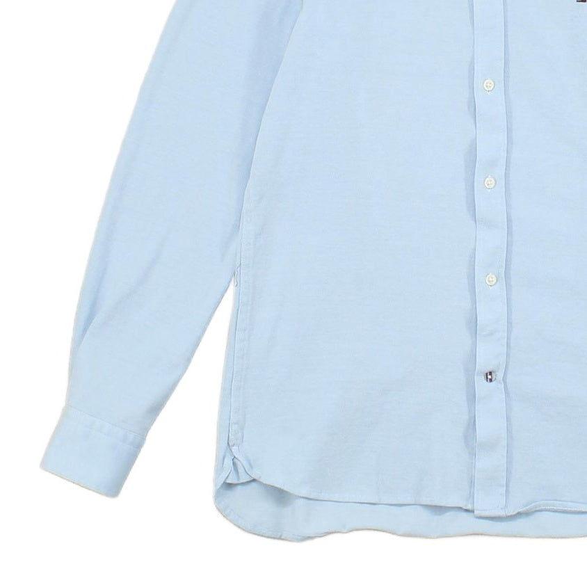 Mens Knitted Shirt Stretch Slim Fit Classic