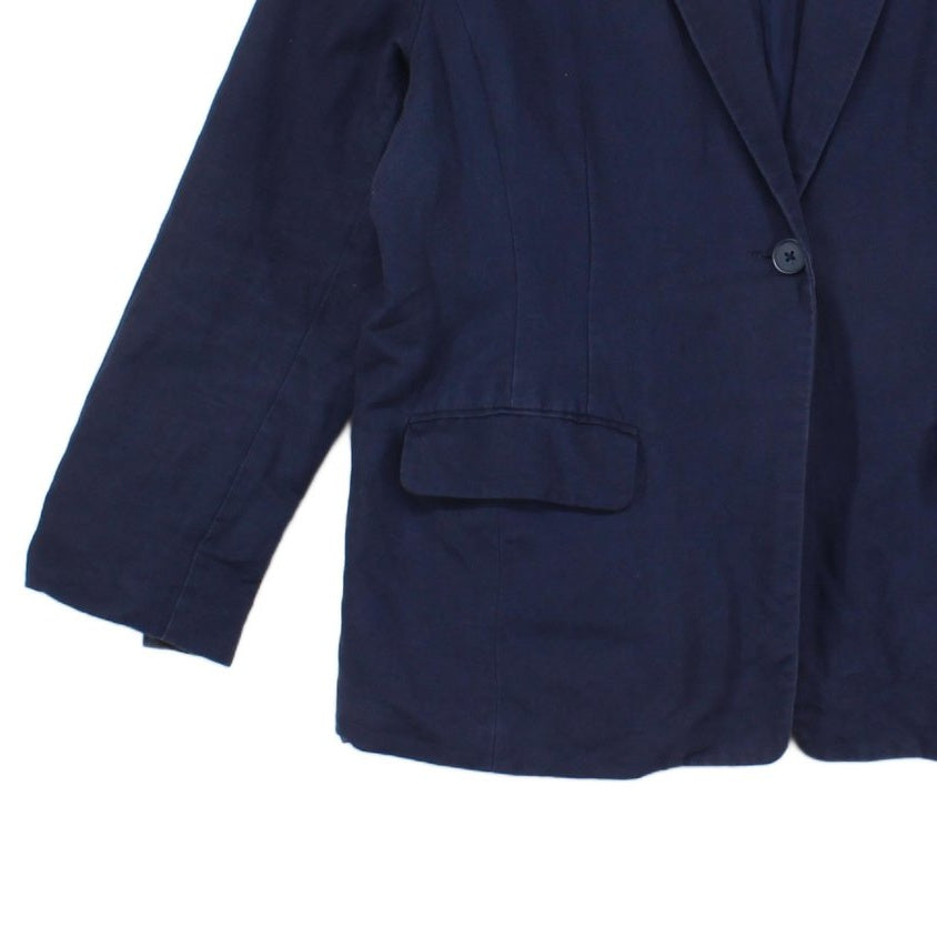 Womens Linen Blazer Cotton Mix