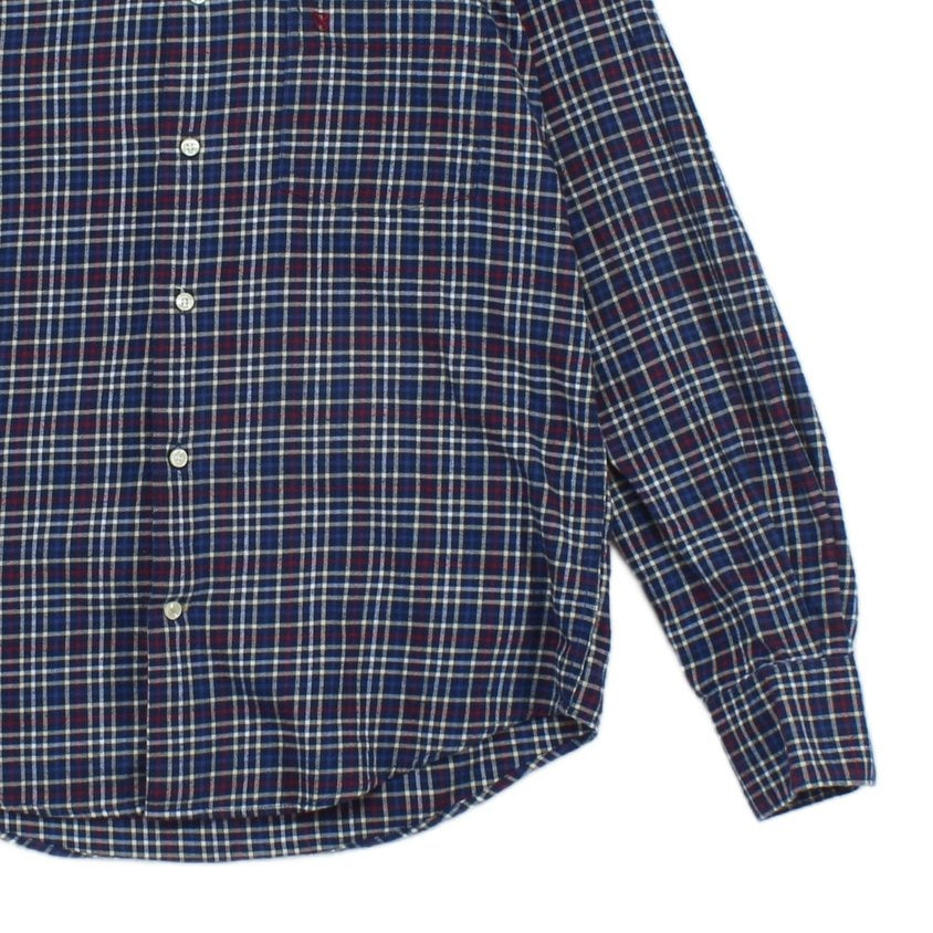 Mens Plaid Shirt Button Up Long Sleeve