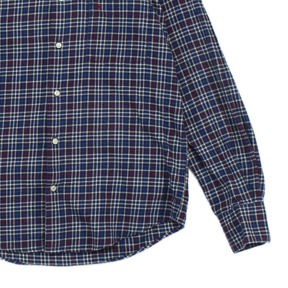 Mens Plaid Shirt Button Up Long Sleeve