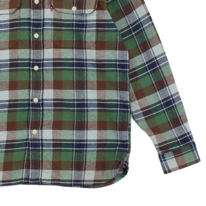 Mens Flannel Shirt Long Sleeve Relaxed Check