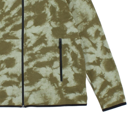 Mens Camo Fleece Jacket Lightweight Full Zip Outdoor