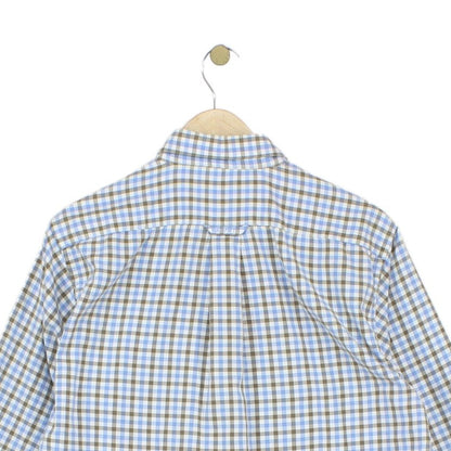 Mens Check Shirt Pattern Button Down Long Sleeve