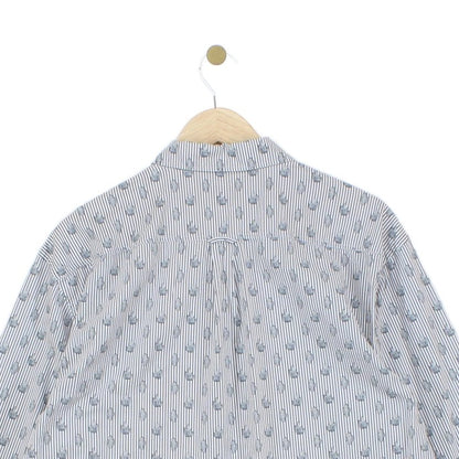 Mens Patterned Shirt Long Sleeve Button Up