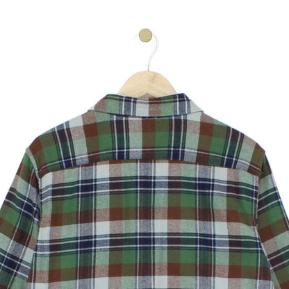 Mens Flannel Shirt Long Sleeve Relaxed Check