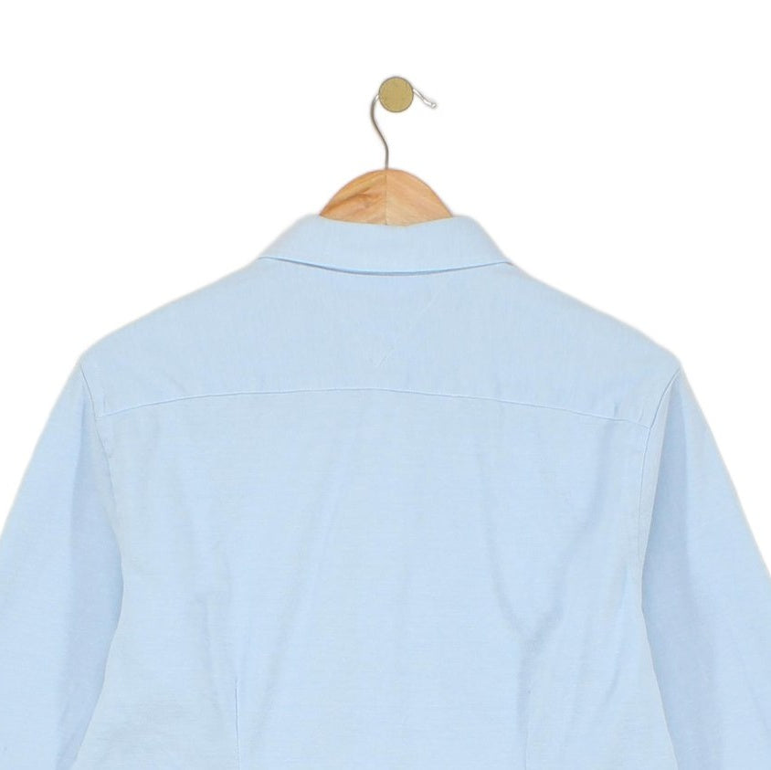 Mens Knitted Shirt Stretch Slim Fit Classic
