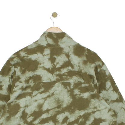Mens Camo Fleece Jacket Lightweight Full Zip Outdoor