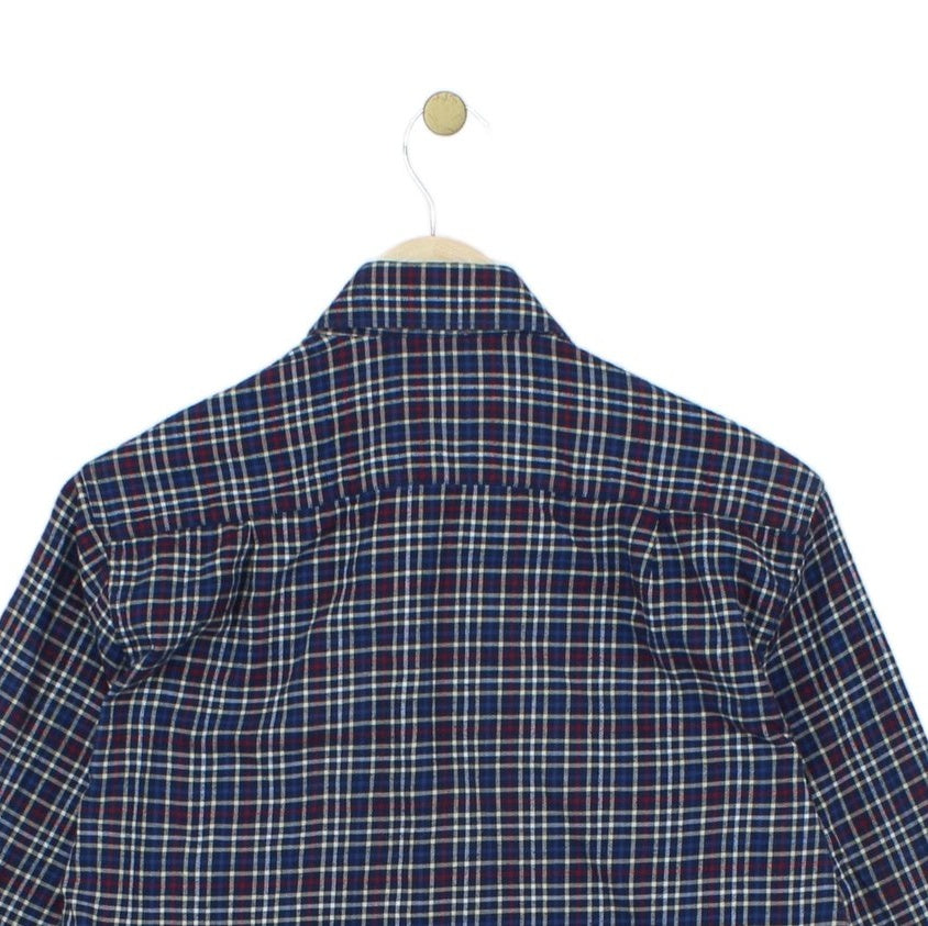 Mens Plaid Shirt Button Up Long Sleeve