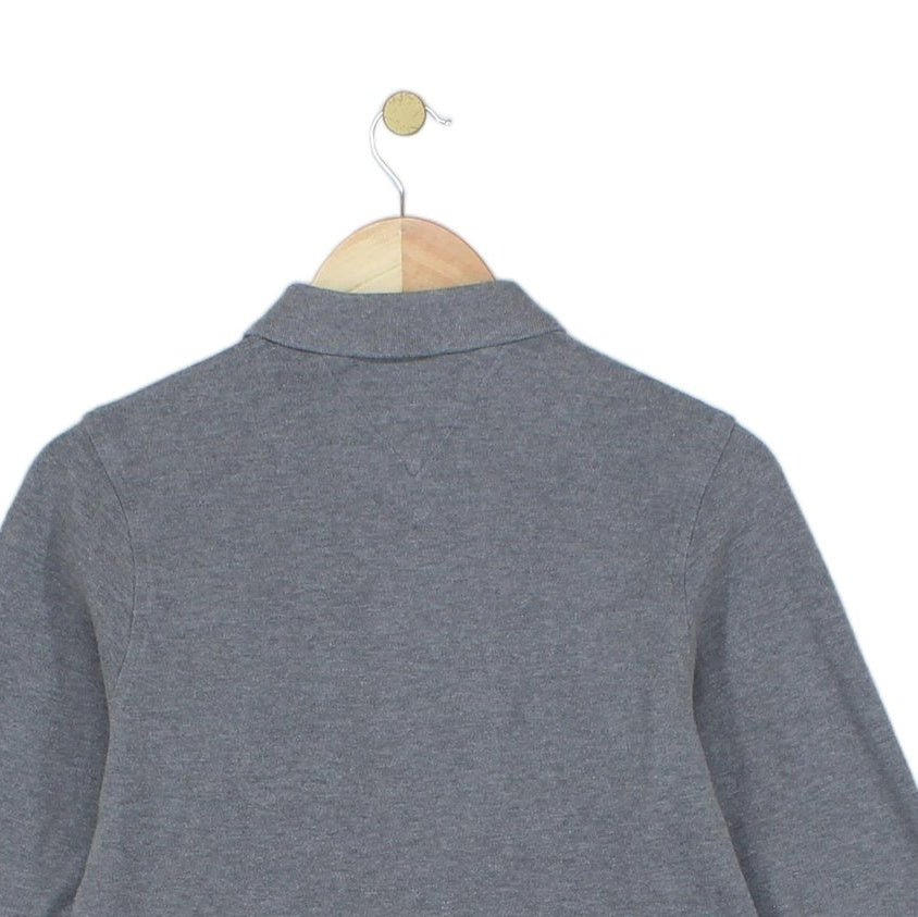 Mens Polo Shirt Slim Fit Long Sleeve Classic