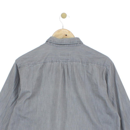 Mens Shirt Slim Fit Long Sleeve Pocket