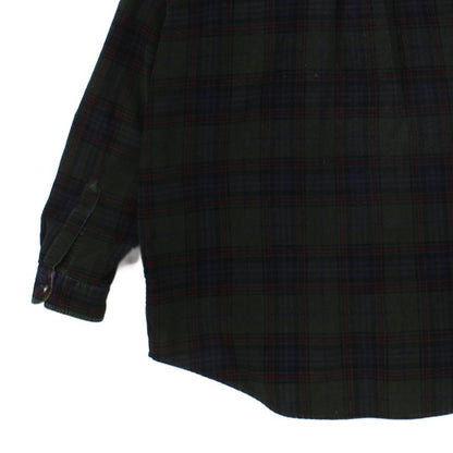 Mens Corduroy Shirt Button Down Classic Plaid Tall
