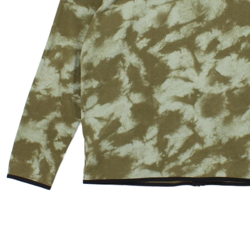 Mens Camo Fleece Jacket Lightweight Full Zip Outdoor