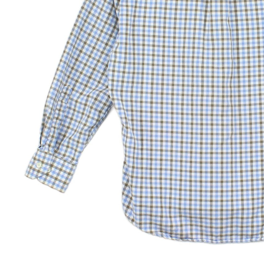 Mens Check Shirt Pattern Button Down Long Sleeve