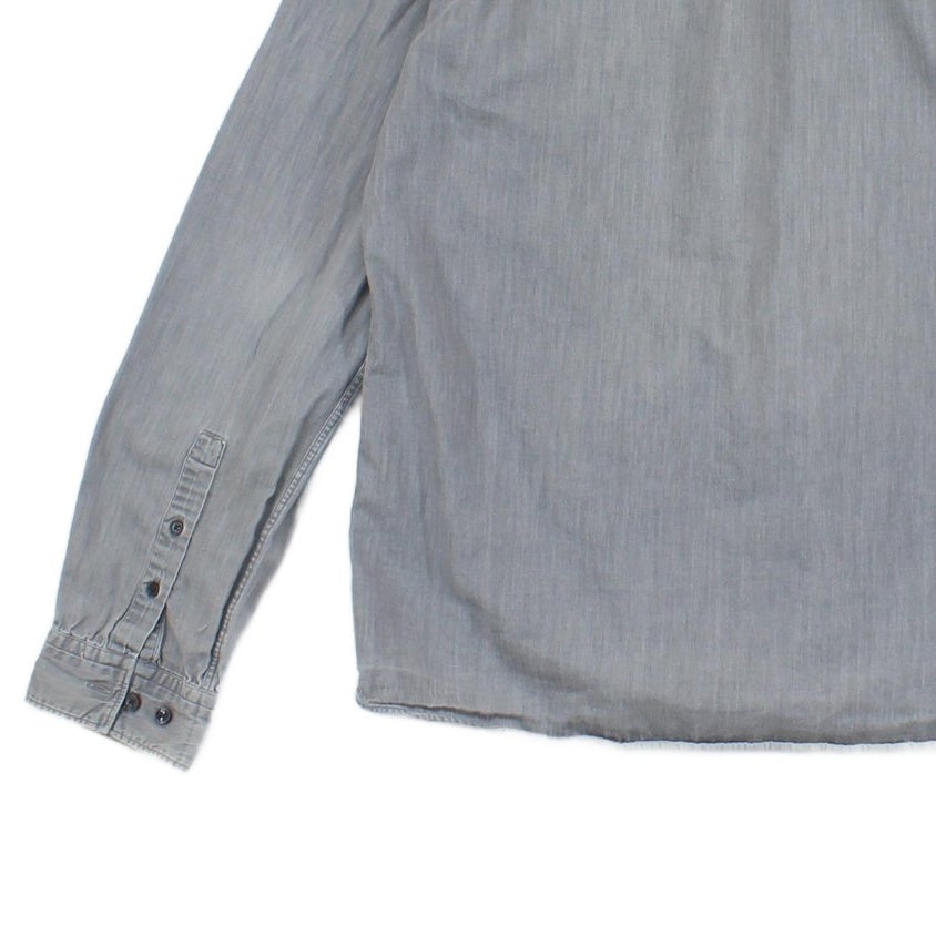 Mens Shirt Slim Fit Long Sleeve Pocket