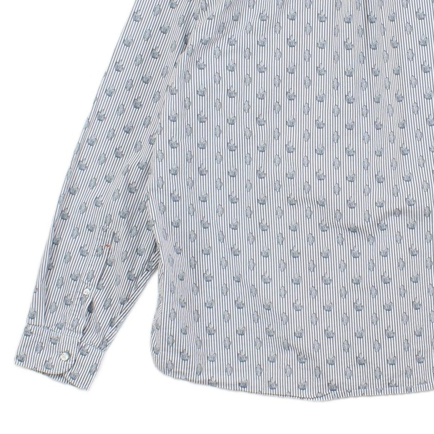 Mens Patterned Shirt Long Sleeve Button Up