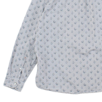 Mens Patterned Shirt Long Sleeve Button Up