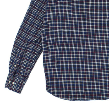 Mens Plaid Shirt Button Up Long Sleeve