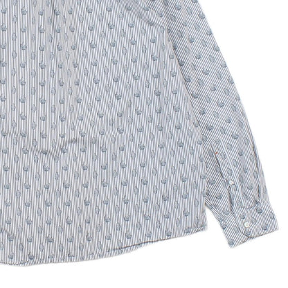 Mens Patterned Shirt Long Sleeve Button Up