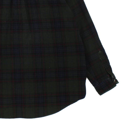 Mens Corduroy Shirt Button Down Classic Plaid Tall