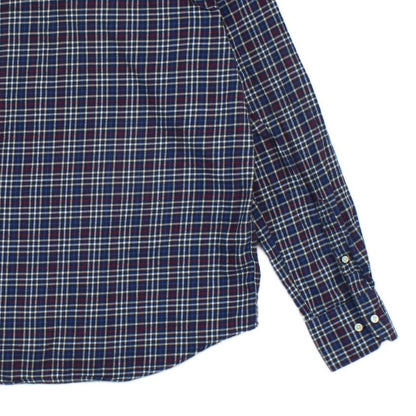 Mens Plaid Shirt Button Up Long Sleeve