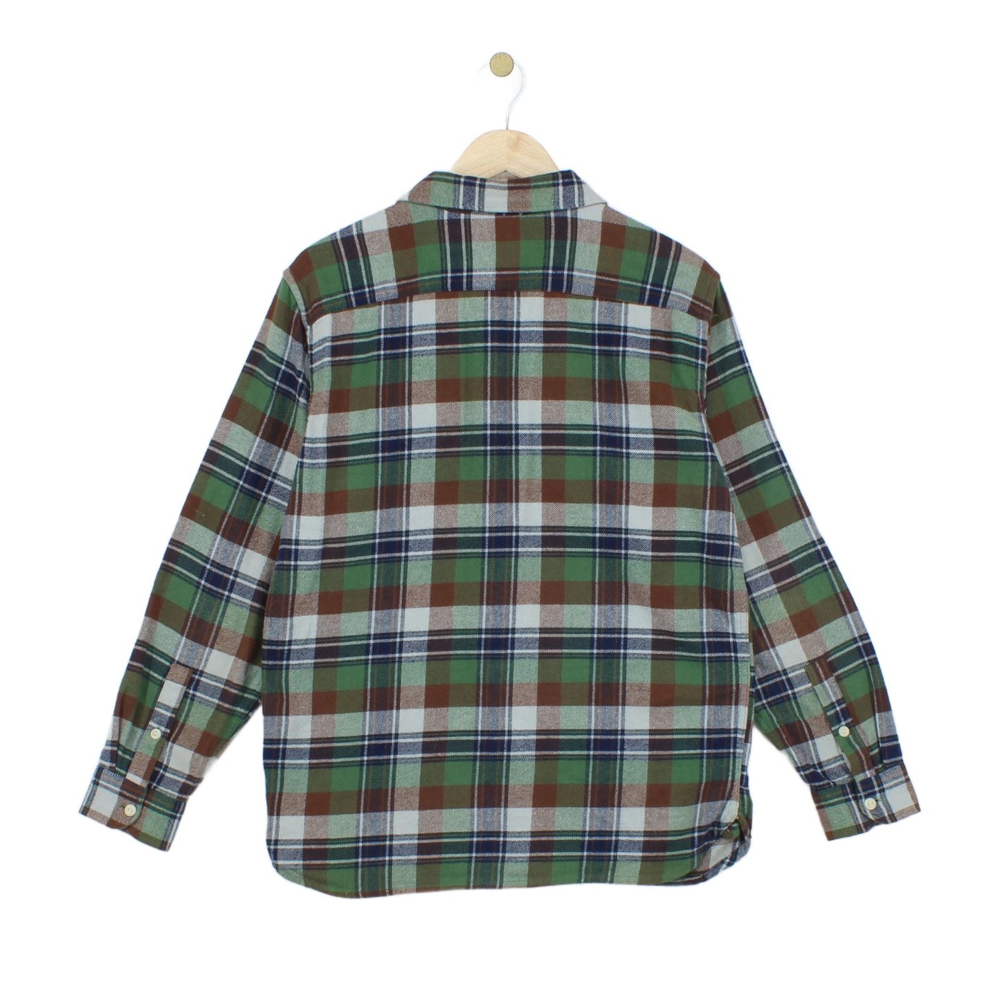 Mens Flannel Shirt Long Sleeve Relaxed Check