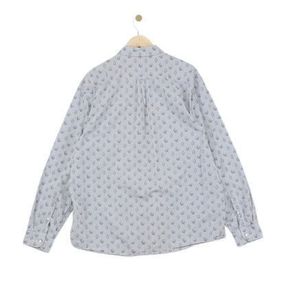 Mens Patterned Shirt Long Sleeve Button Up