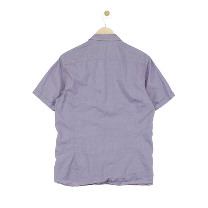 Mens Shirt Short Sleeve Button Up