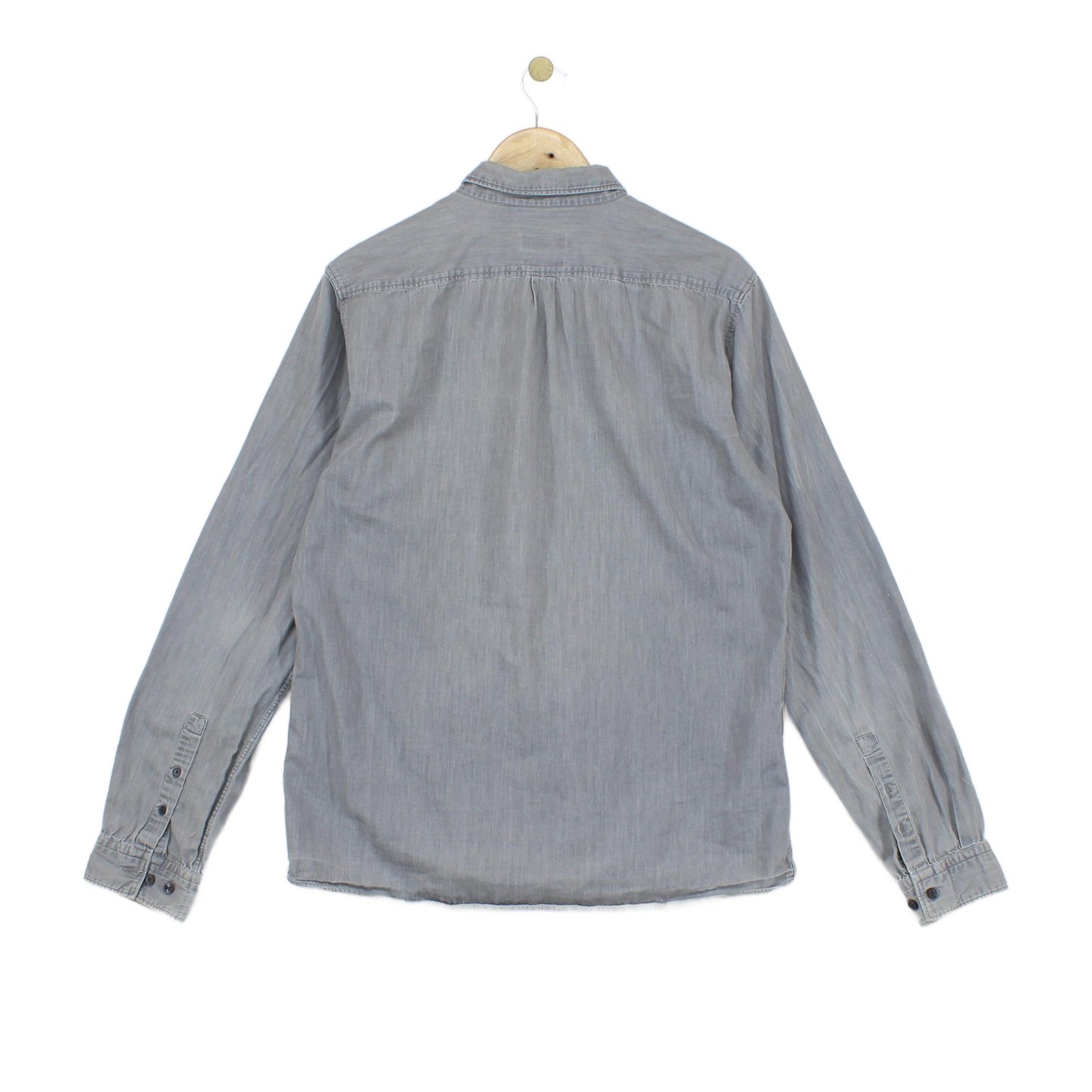Mens Shirt Slim Fit Long Sleeve Pocket