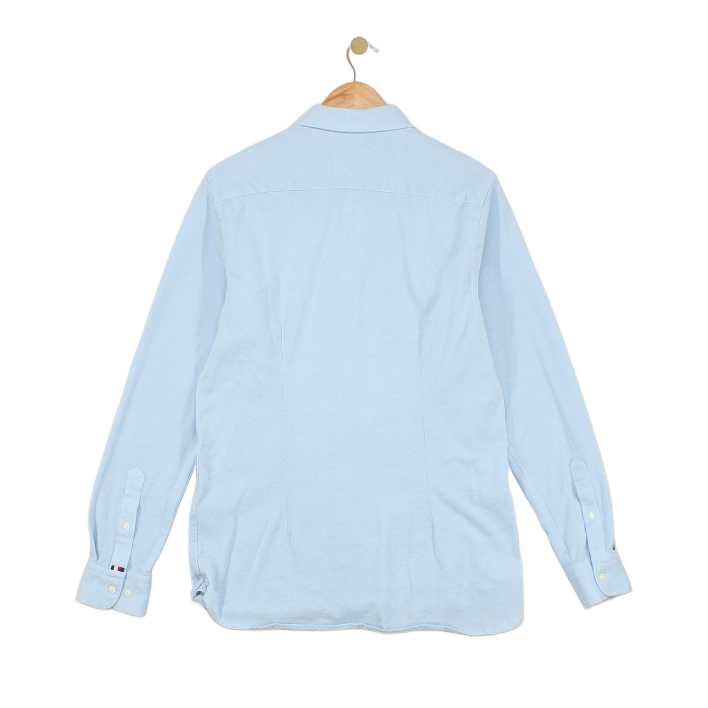 Mens Knitted Shirt Stretch Slim Fit Classic