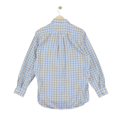 Mens Check Shirt Pattern Button Down Long Sleeve