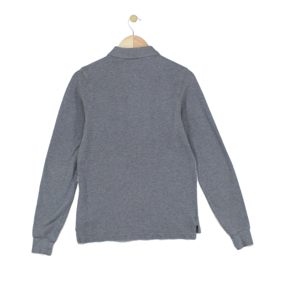 Mens Polo Shirt Slim Fit Long Sleeve Classic