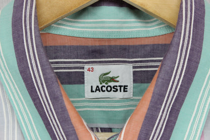 Mens Striped Shirt Casual Button Up Short Sleeve
