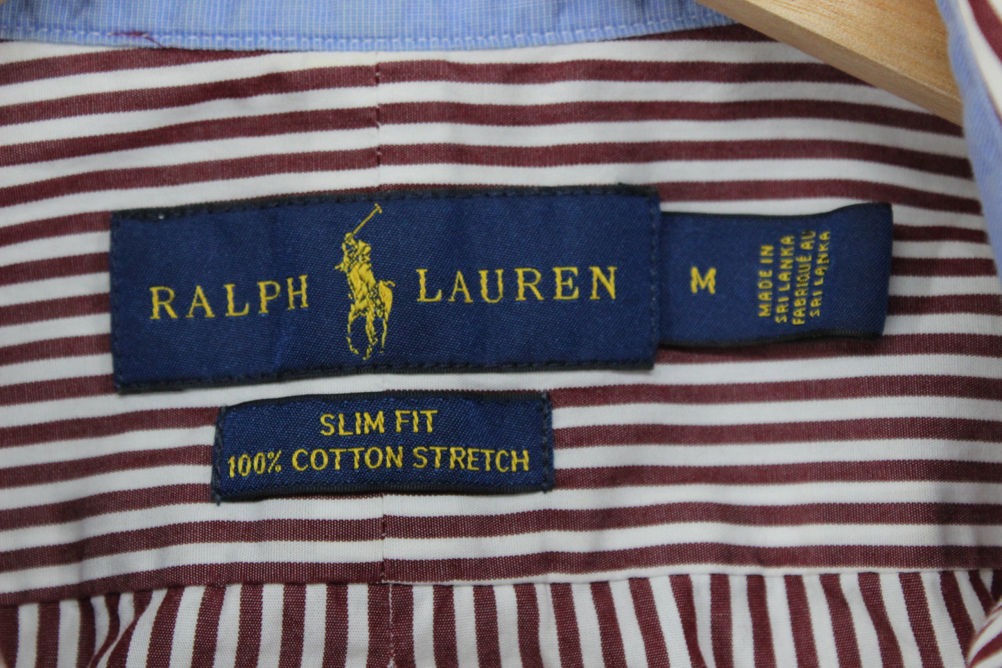 Mens Striped Shirt Slim Fit Button Up