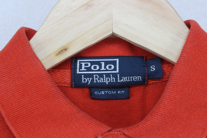 Mens Polo Shirt Long Sleeve Big Pony