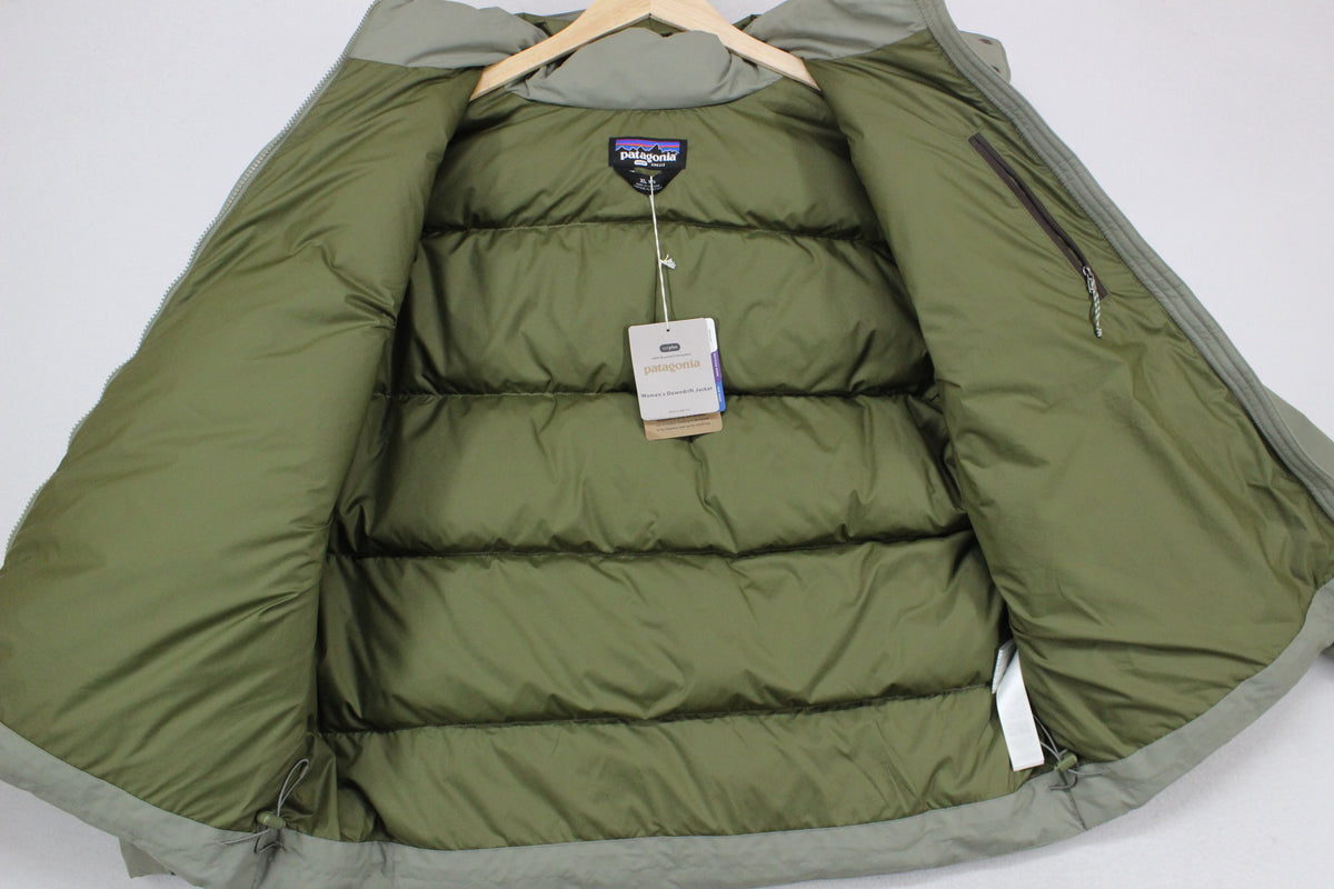 Womens Downdrift Puffer Jacket Down Hooded Full Zip