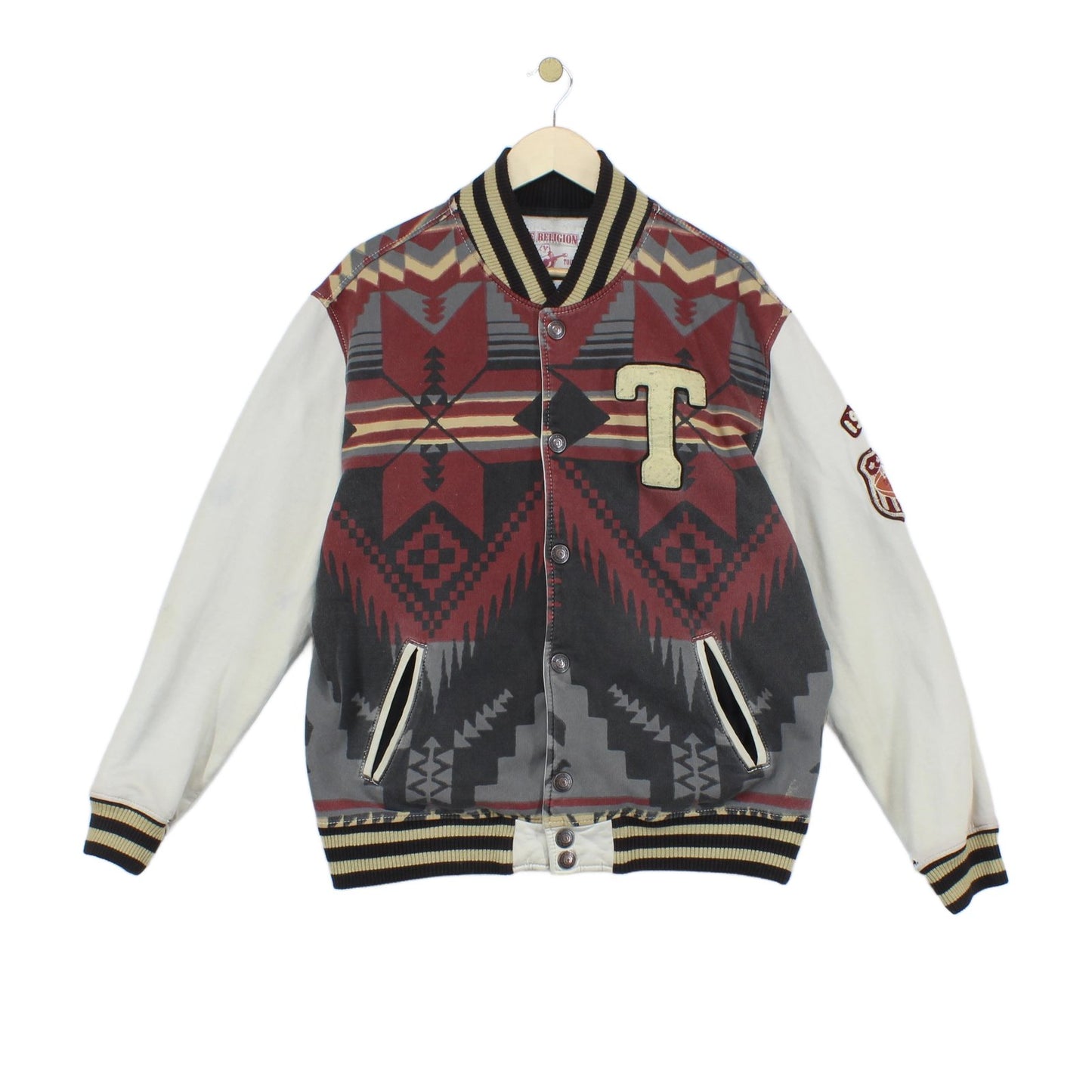 Mens Varsity Jacket Aztec Outerwear
