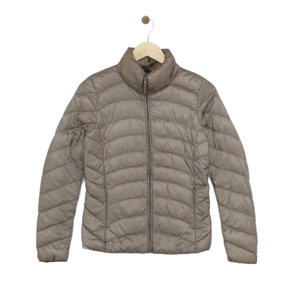 Womens Quilted Jacket Down Full Zip Lightweight