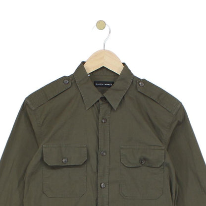 Mens Shirt Stretch Made In Italy Military