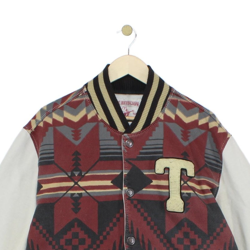 Mens Varsity Jacket Aztec Outerwear