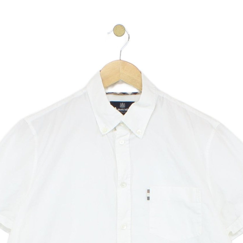 Mens Shirt Made In Portugal Short Sleeve Button Down