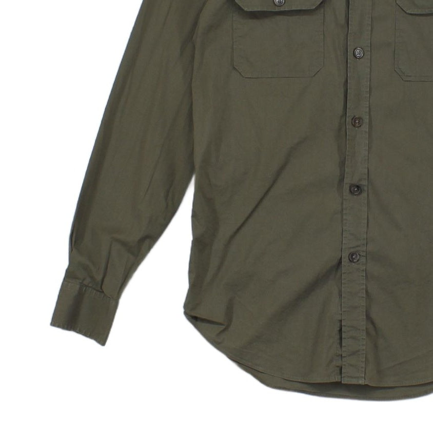 Mens Shirt Stretch Made In Italy Military