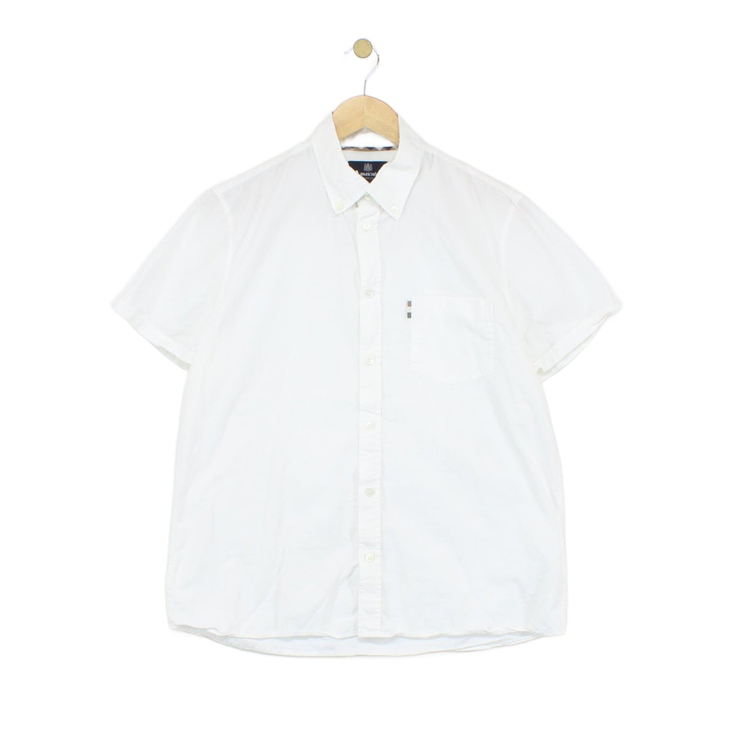 Mens Shirt Made In Portugal Short Sleeve Button Down